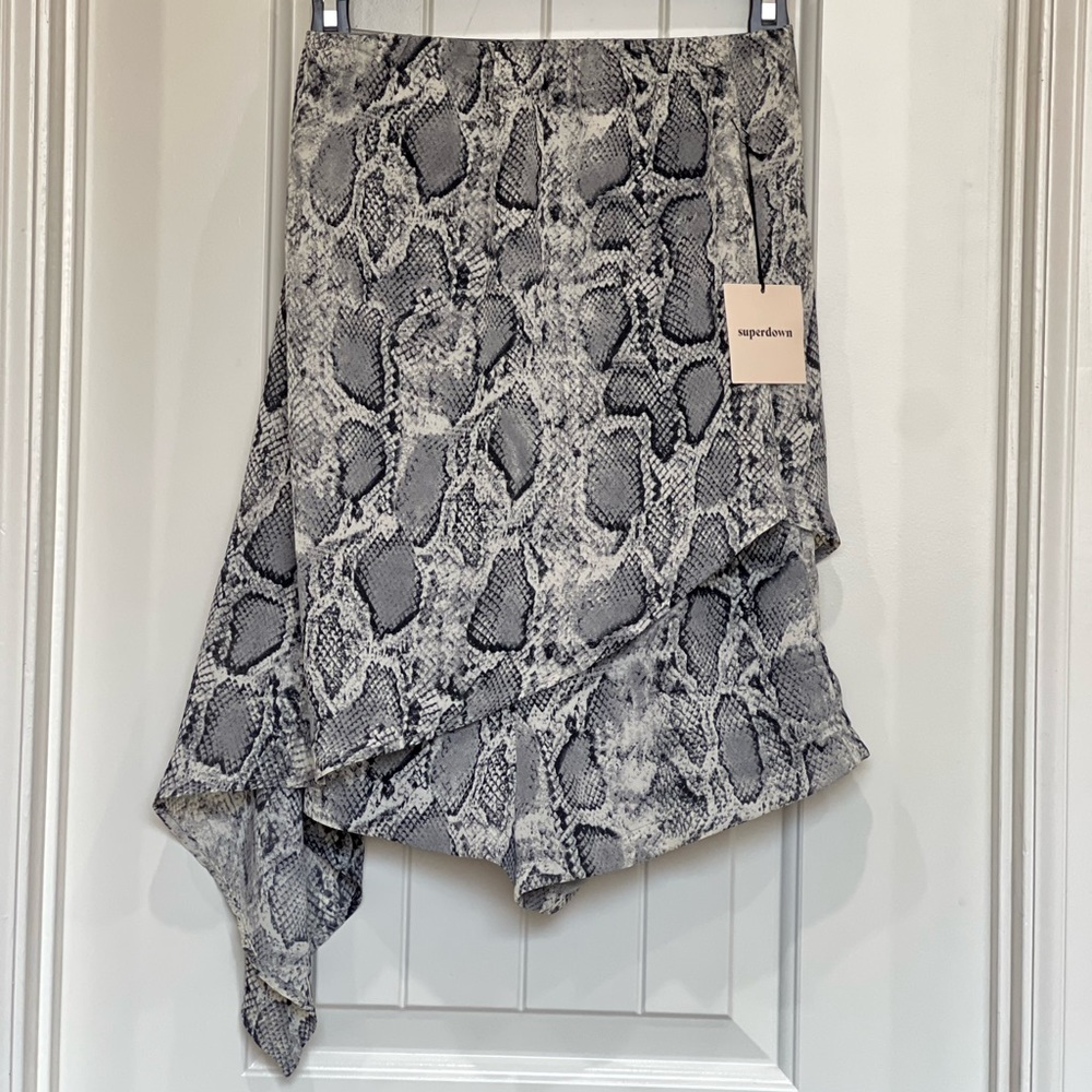 Superdown | NWT | Snake Print Petite Cape Jumpsuit